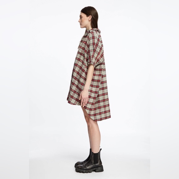 R13 Plaid Oversized Boxy Shirt. Size small. $495 - Picture 8 of 16